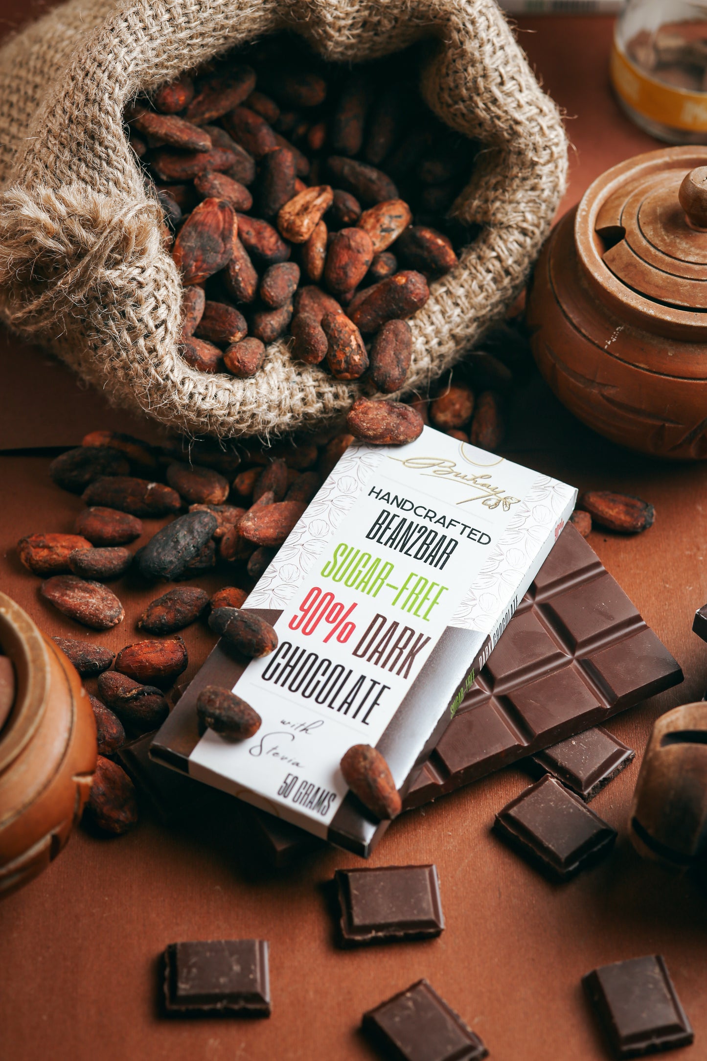 90% Dark Chocolate with Stevia