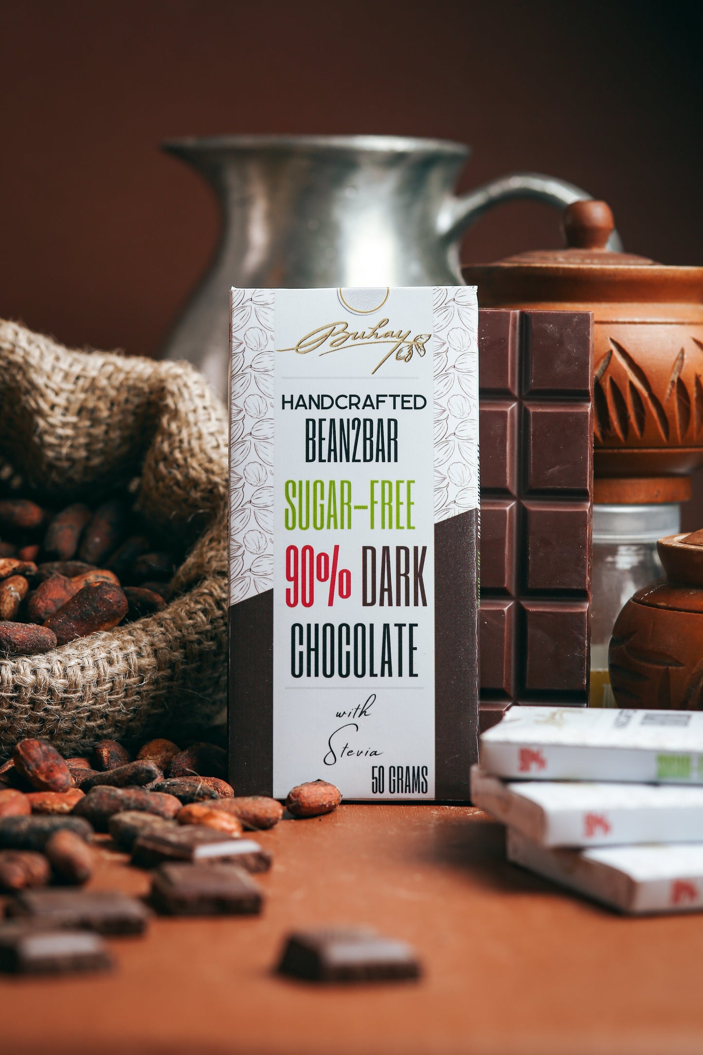 90% Dark Chocolate with Stevia